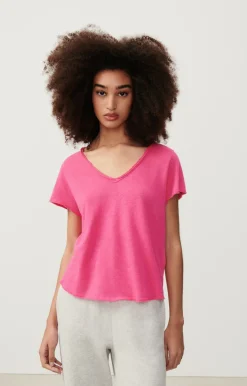 Damen American Vintage |Damen-T-Shirt Sonoma Himbeerbusch Vintage