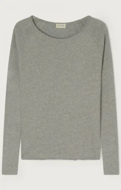 Damen American Vintage |Damen-T-Shirt Sonoma Grau Meliert