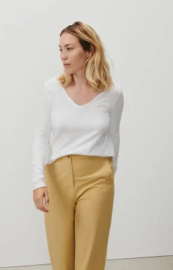 Damen American Vintage |Damen-T-Shirt Sonoma Weiss