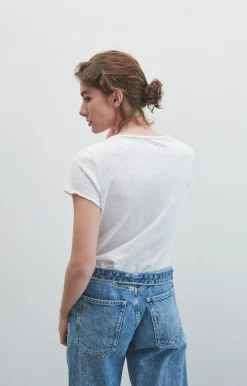 Damen American Vintage |Damen-T-Shirt Sonoma Weiss