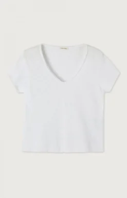 Damen American Vintage |Damen-T-Shirt Sonoma Weiss