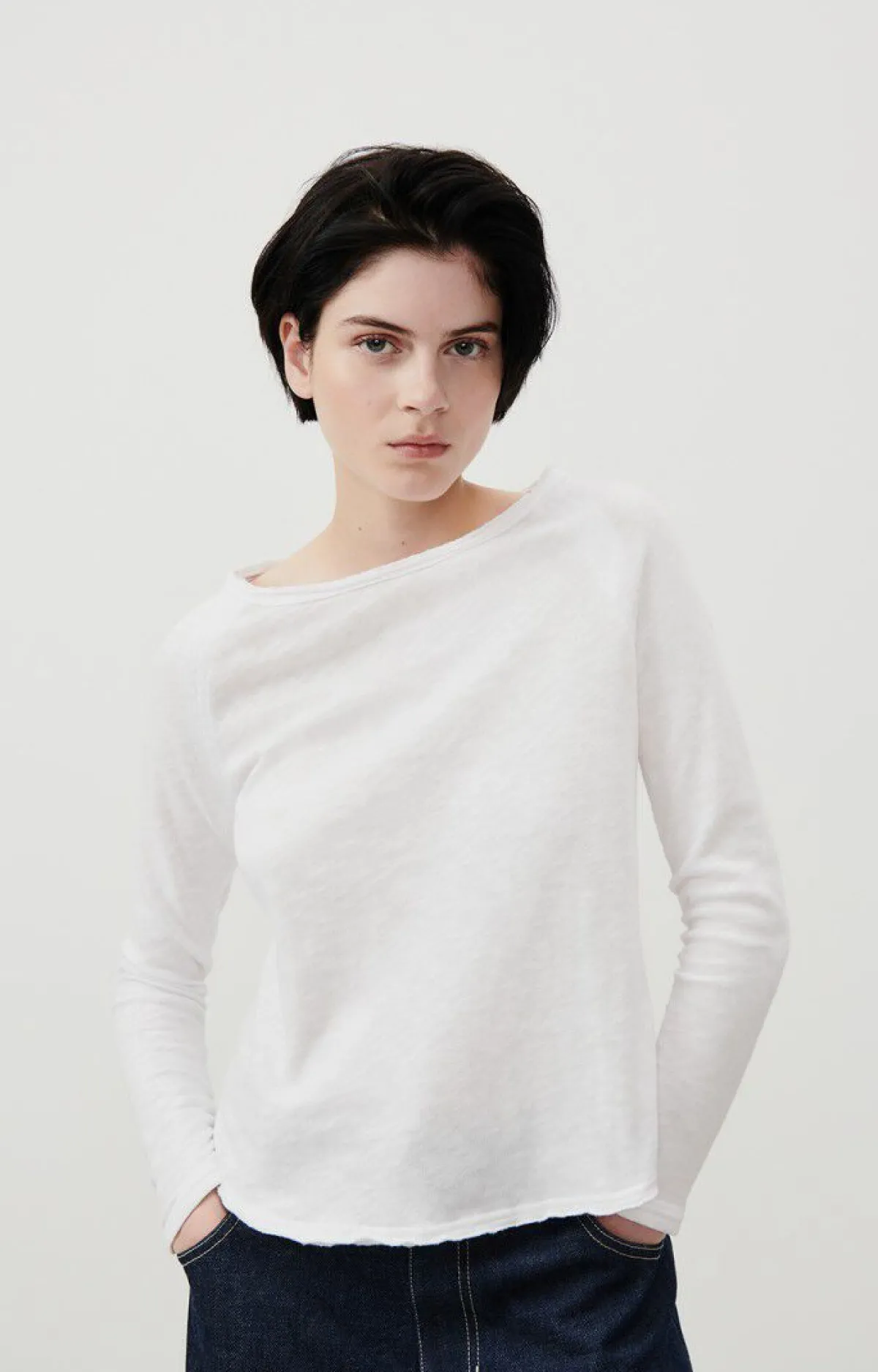 Damen American Vintage |Damen-T-Shirt Sonoma Weiss