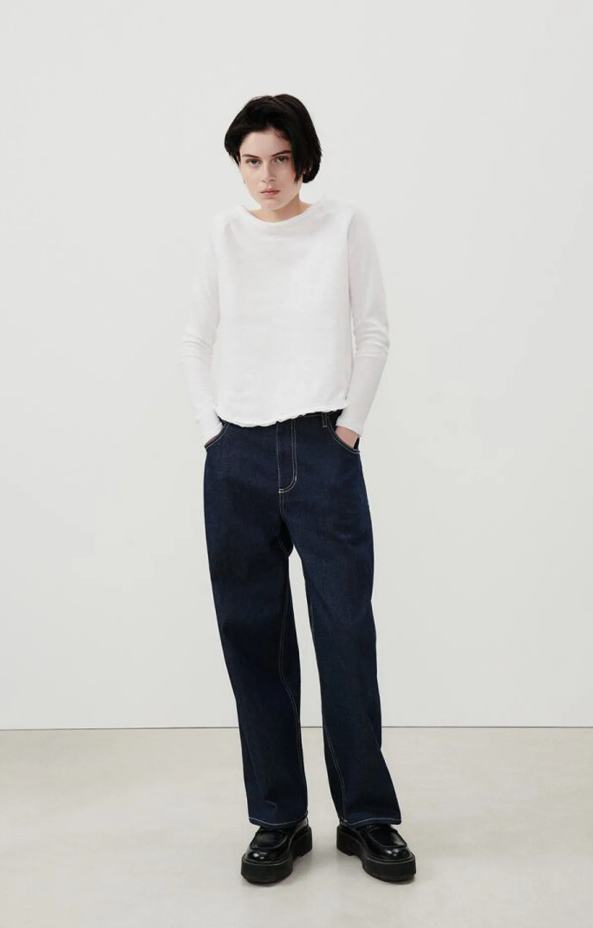 Damen American Vintage |Damen-T-Shirt Sonoma Weiss