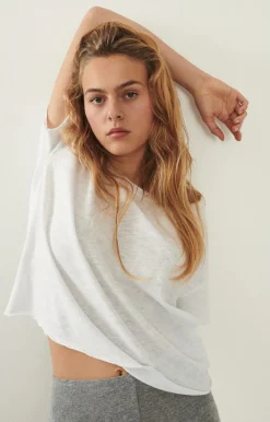 Damen American Vintage |Damen-T-Shirt Sonoma Weiss