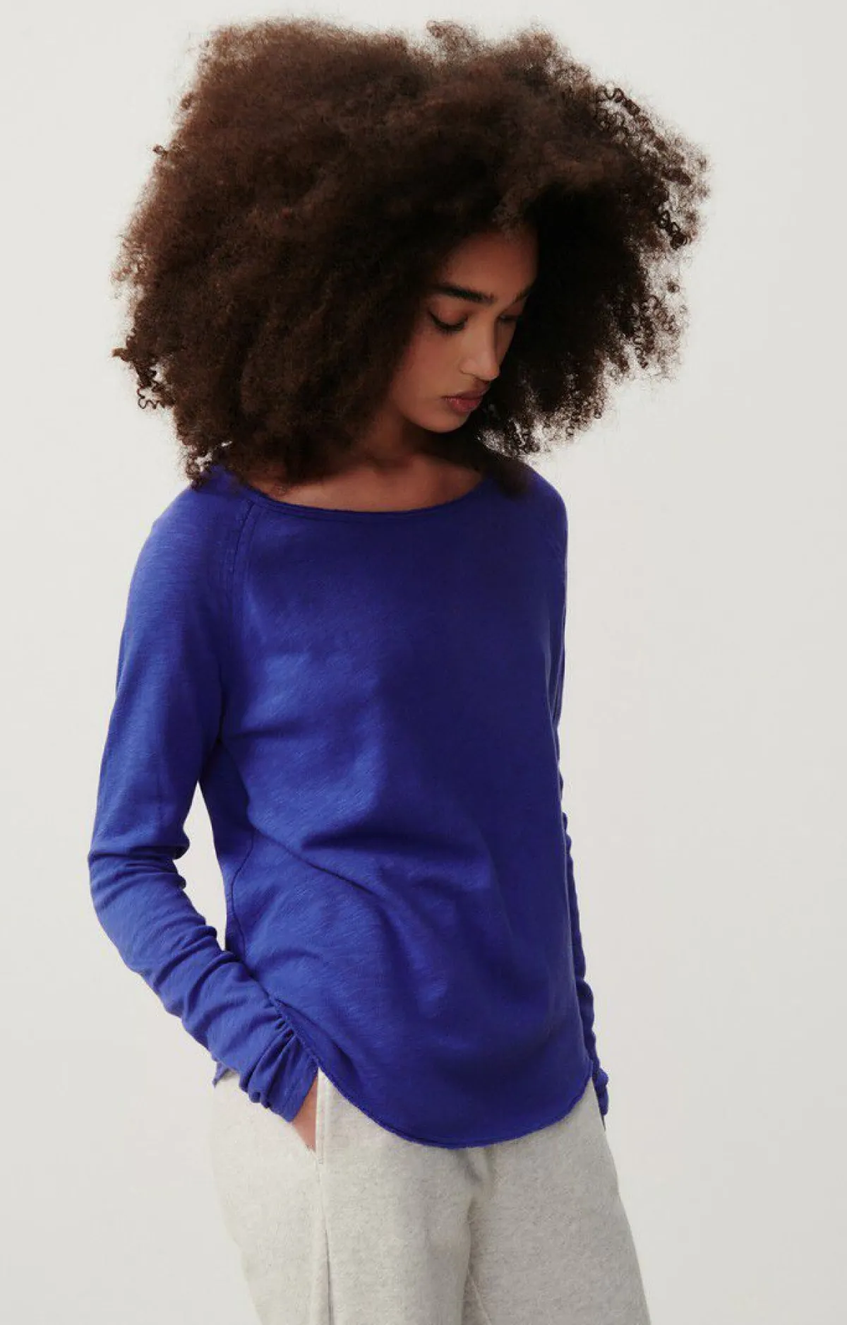 Damen American Vintage |Damen-T-Shirt Sonoma Konigsblau Vintage