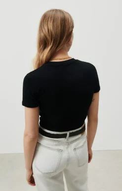 Damen American Vintage |Damen-T-Shirt Sonoma Schwarz