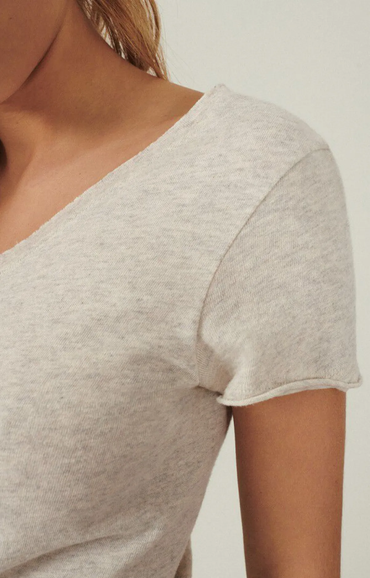 Damen American Vintage |Damen-T-Shirt Sonoma Vlies Meliert