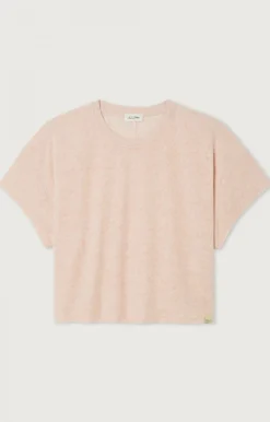 Damen American Vintage |Damen-T-Shirt Ukoz Baby Doll Meliert