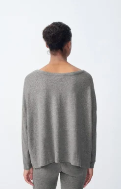 Damen American Vintage |Damen-T-Shirt Vetington Grau Meliert