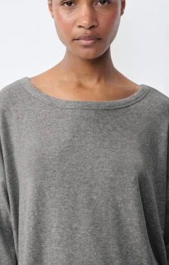Damen American Vintage |Damen-T-Shirt Vetington Grau Meliert
