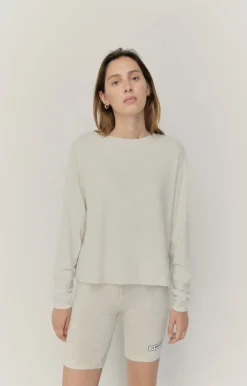 Damen American Vintage |Damen-T-Shirt Ypawood Grau Meliert