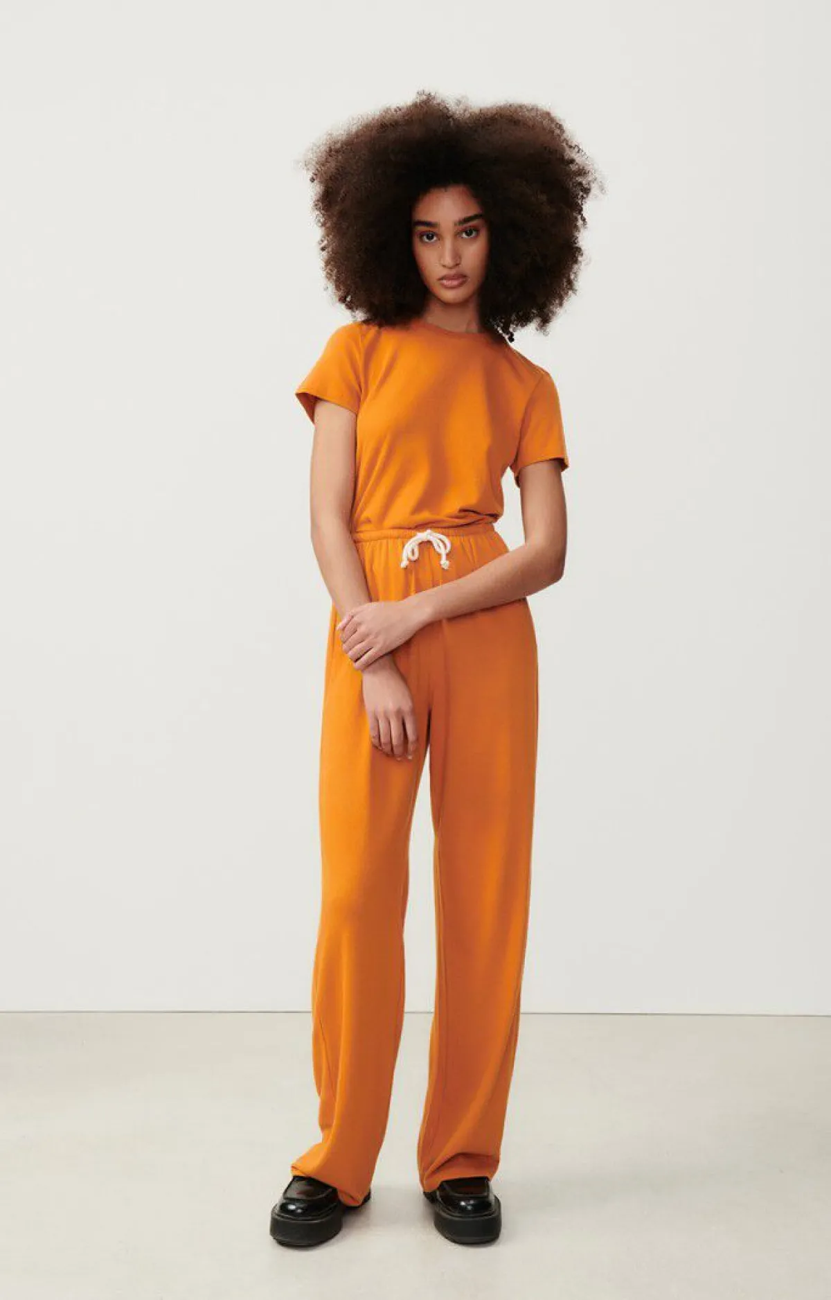 Damen American Vintage |Damen-T-Shirt Ypawood Kurbis Meliert