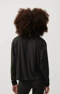 Damen American Vintage |Damen-T-Shirt Ypawood Kohlenstoff Meliert
