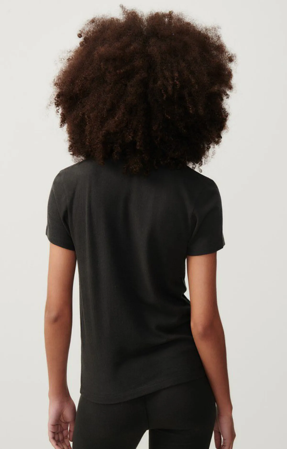 Damen American Vintage |Damen-T-Shirt Ypawood Kohlenstoff Meliert