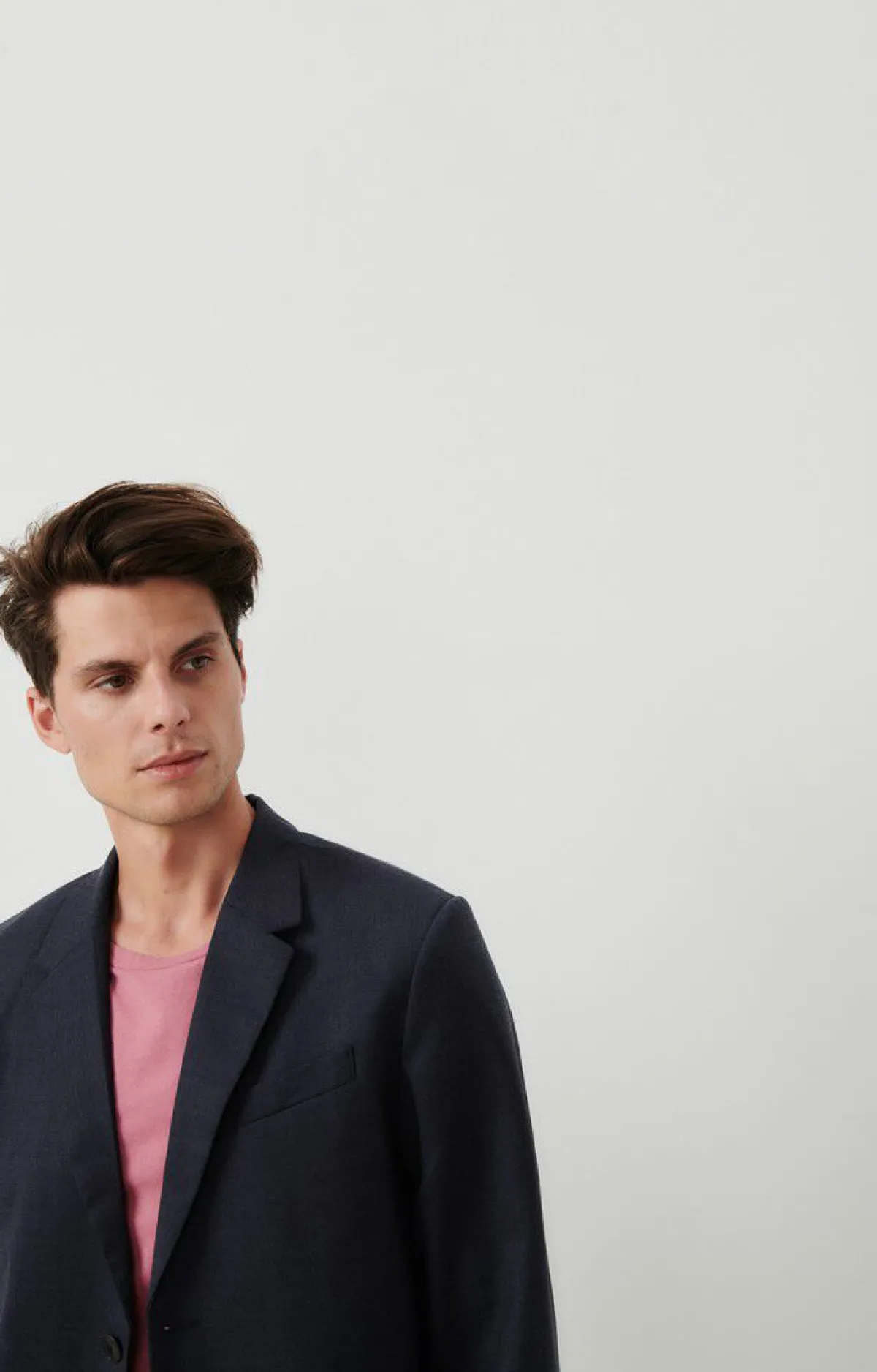Herren American Vintage |Herrenblazer Tabinsville Navy Meliert
