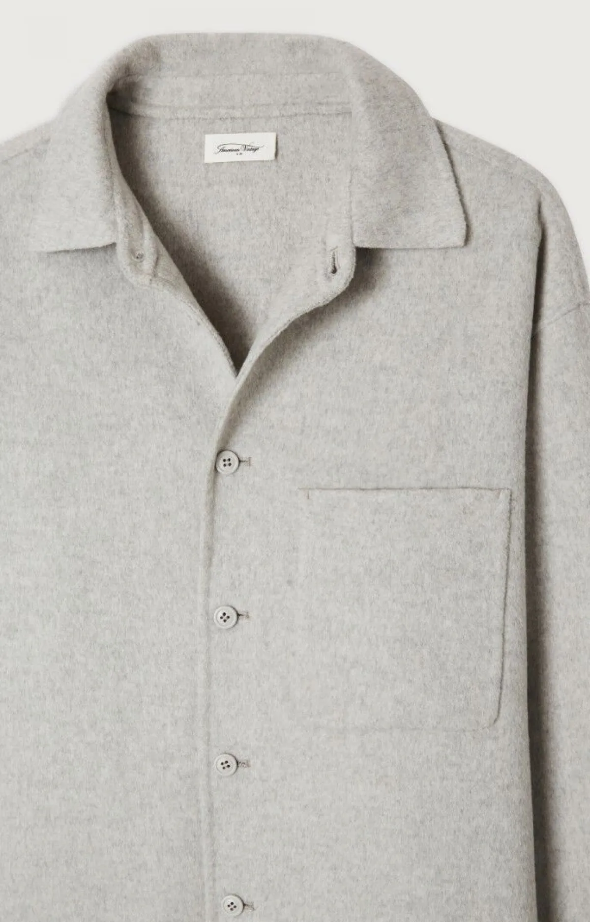 Herren American Vintage |Herrenhemd Dadoulove Vlies Meliert