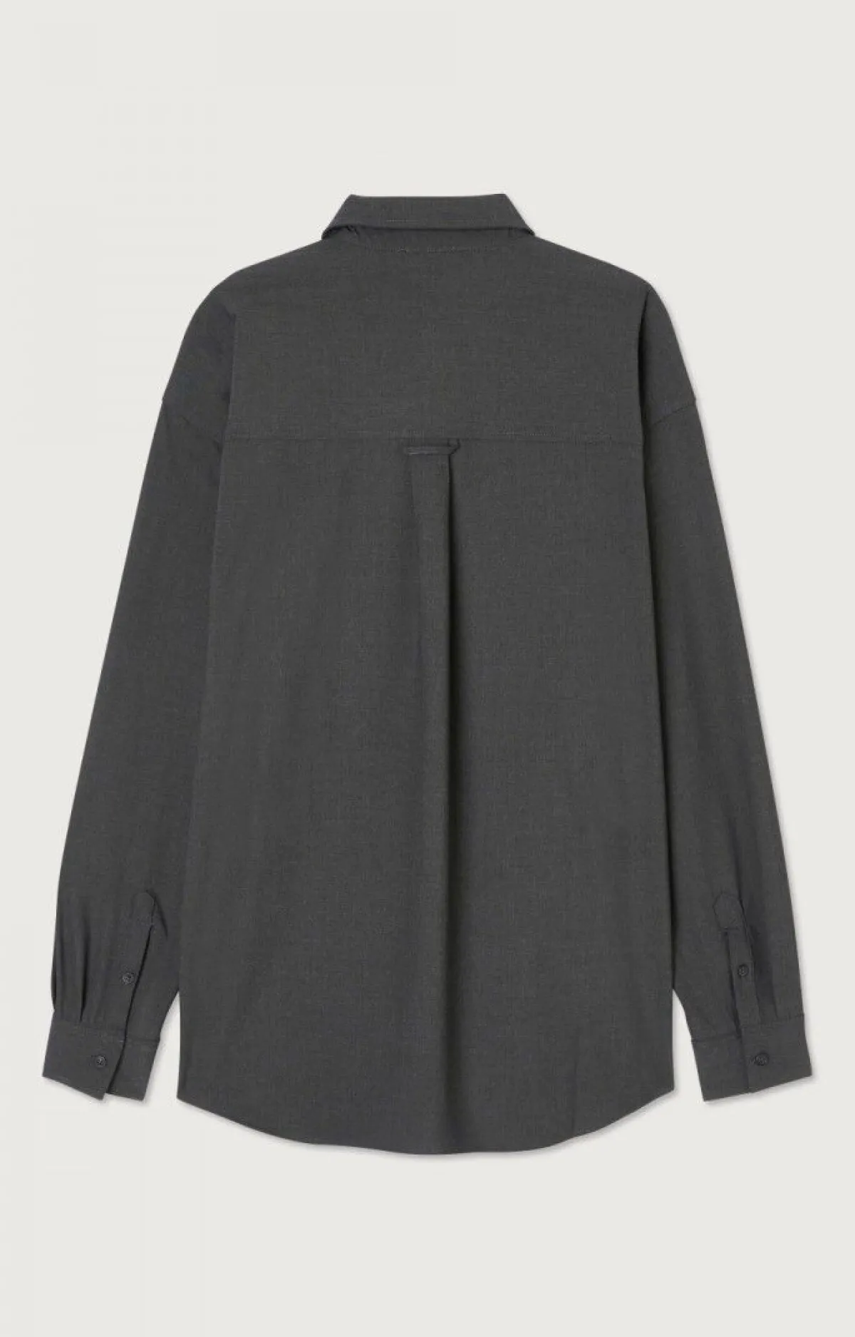 Herren American Vintage |Herrenhemd Kabird Anthrazit Meliert