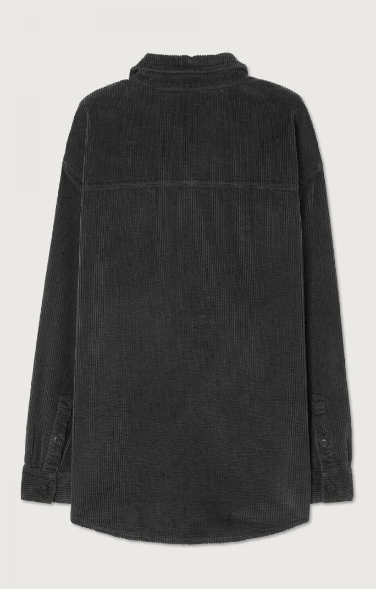 Herren American Vintage |Herrenhemd Padow Kohlenstoff