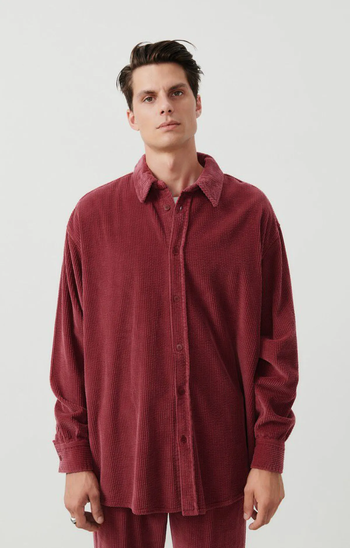 Herren American Vintage |Herrenhemd Padow Canneberge Vintage