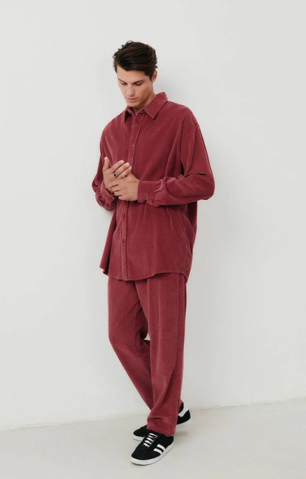 Herren American Vintage |Herrenhemd Padow Canneberge Vintage