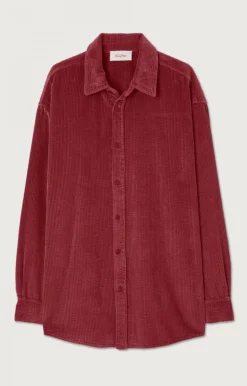 Herren American Vintage |Herrenhemd Padow Canneberge Vintage