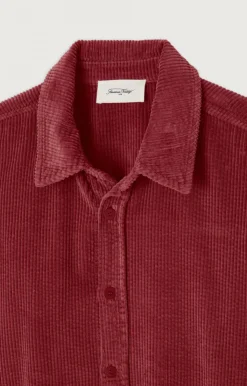 Herren American Vintage |Herrenhemd Padow Canneberge Vintage