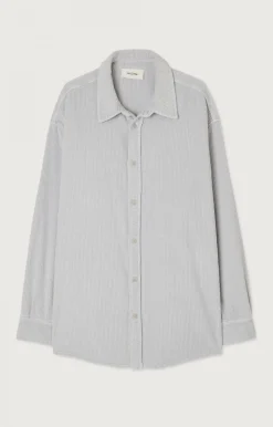 Herren American Vintage |Herrenhemd Padow Silber Vintage
