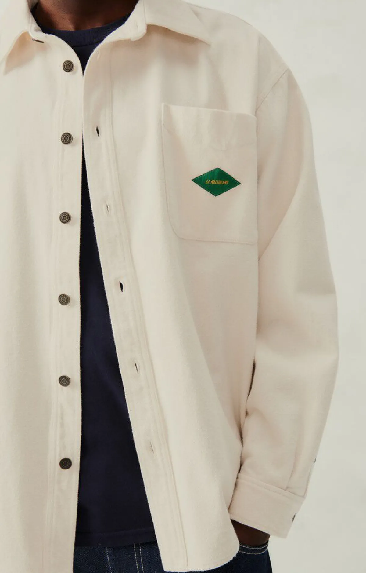 Herren American Vintage |Herrenhemd Spywood Ecru