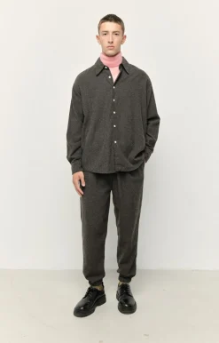 Herren American Vintage |Herrenhose Dakota Anthrazit Meliert