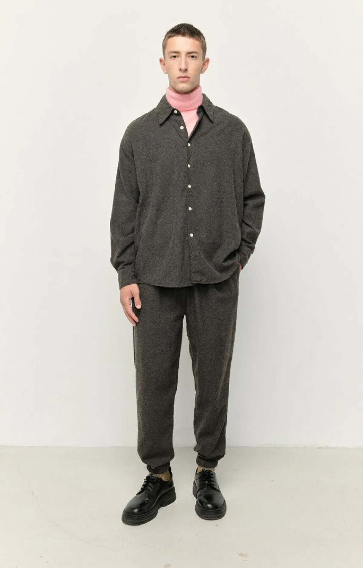 Herren American Vintage |Herrenhose Dakota Anthrazit Meliert
