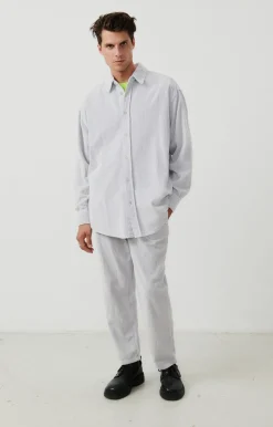 Herren American Vintage |Herrenhose Padow Silber Vintage