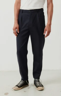 Herren American Vintage |Herrenhose Tabinsville Navy Meliert