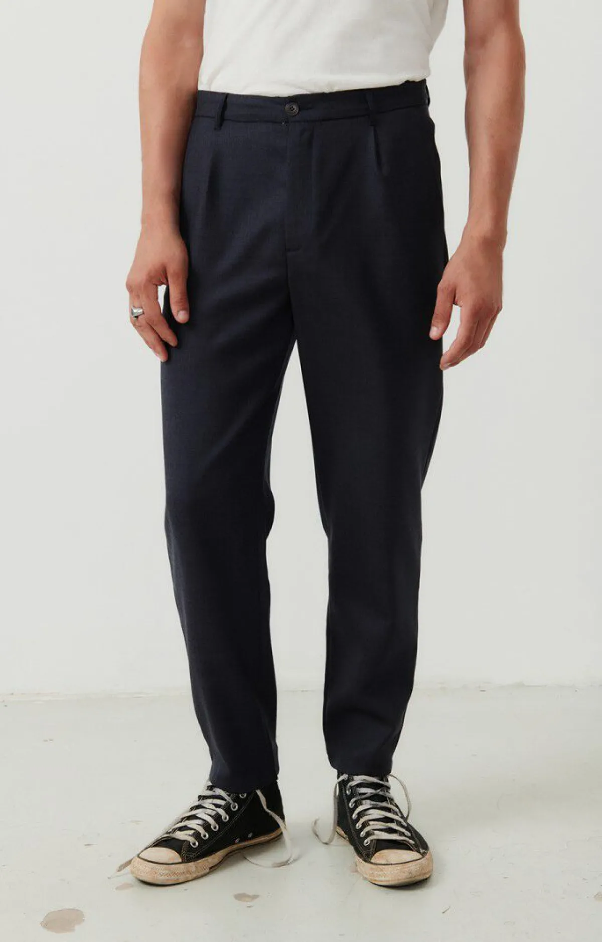 Herren American Vintage |Herrenhose Tabinsville Navy Meliert