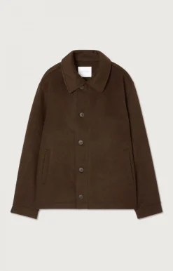 Herren American Vintage |Herrenjacke Dadoulove Kastanienbaum Meliert