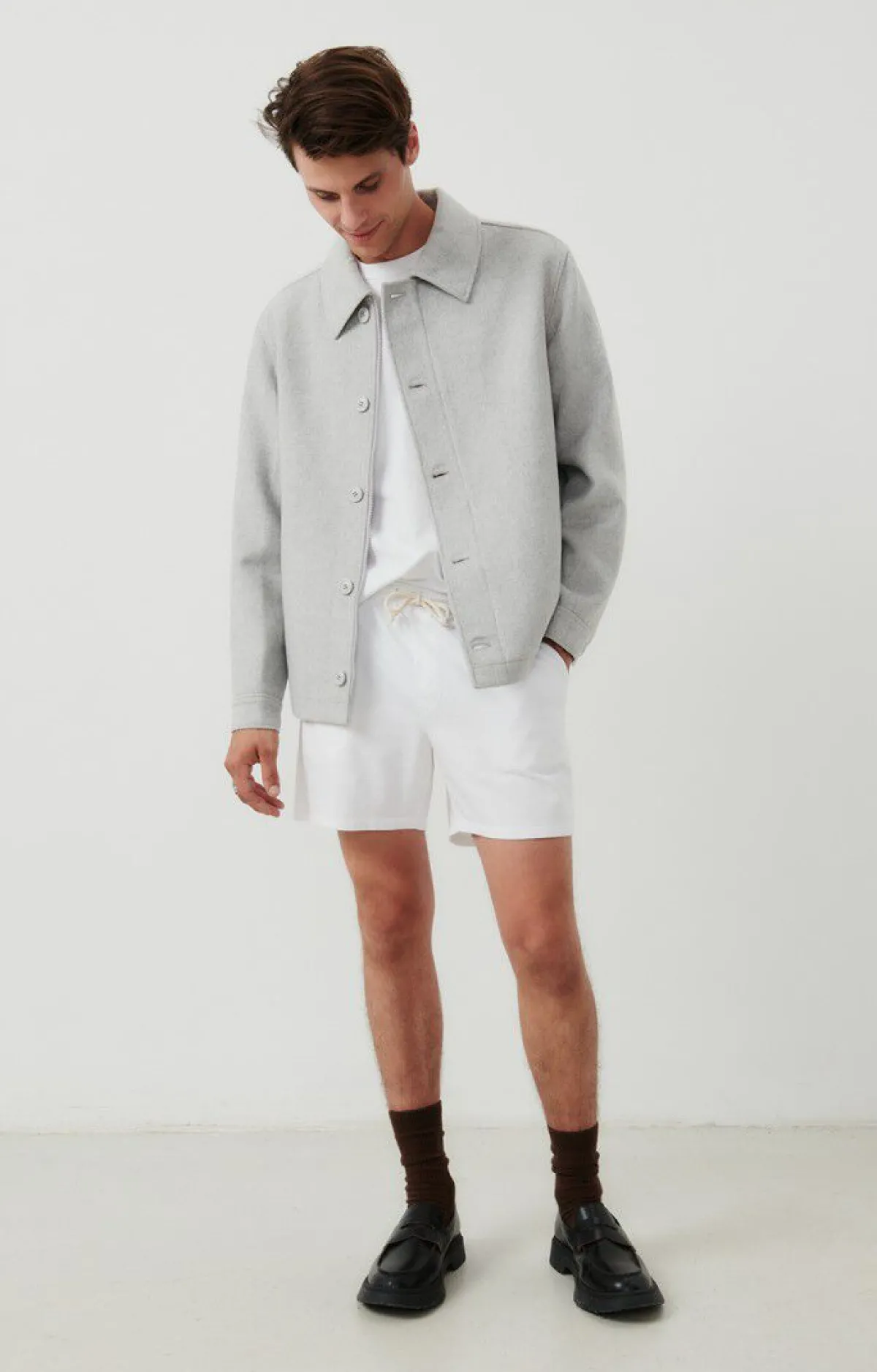 Herren American Vintage |Herrenjacke Dadoulove Vlies Meliert
