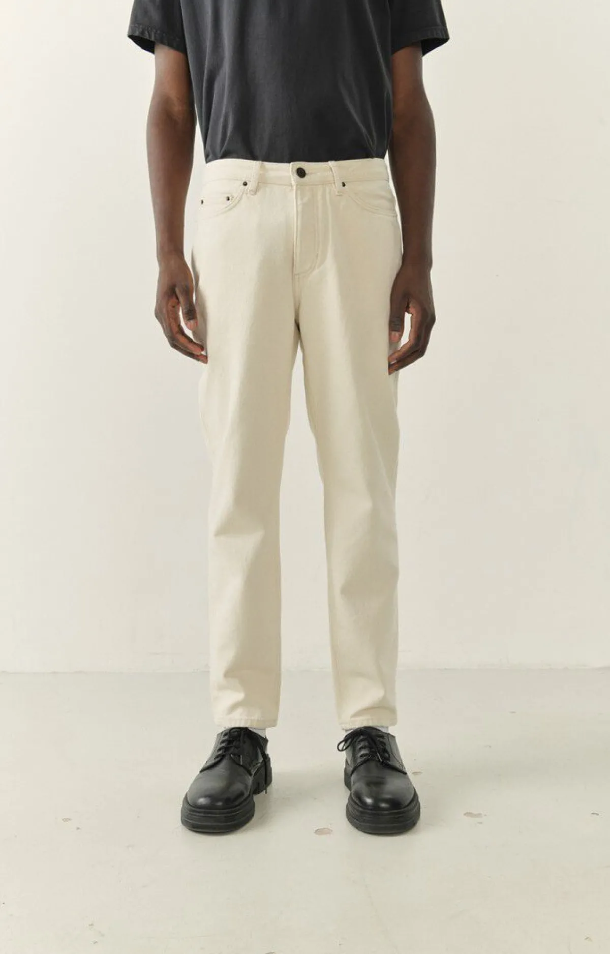 Herren American Vintage |Herrenjeans Snopdog Ecru