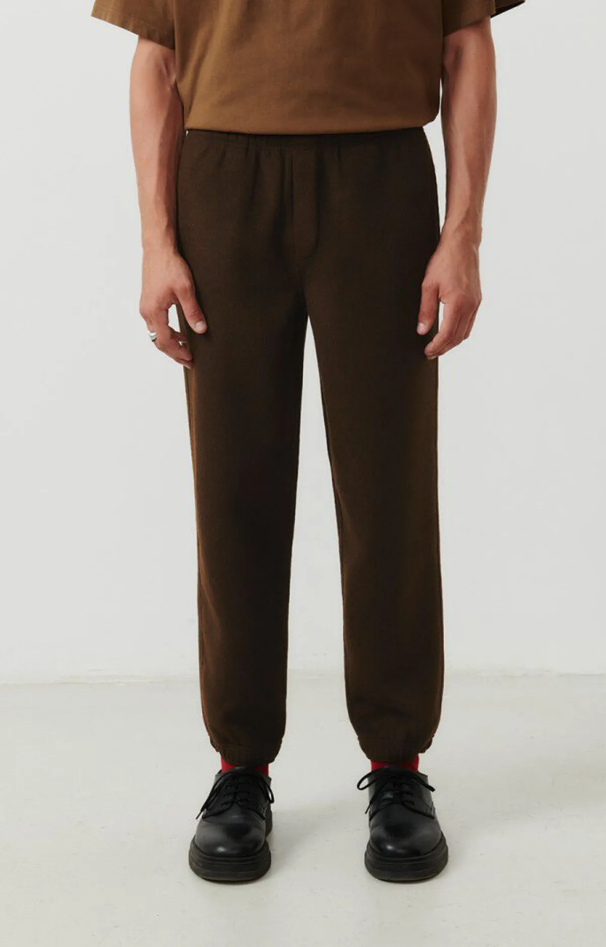 Herren American Vintage |Herrenjogginhose Dadoulove Kastanienbaum Meliert
