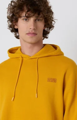 Herren American Vintage |Herrenkapuzensweatshirt Izubird Senf Vintage