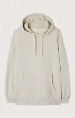 Herren American Vintage |Herrenkapuzensweatshirt Kodytown Vlies Meliert