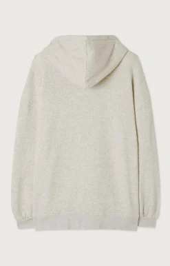 Herren American Vintage |Herrenkapuzensweatshirt Kodytown Vlies Meliert