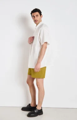 Herren American Vintage |Herren-Kurze Hose Fizvalley Safran Vintage