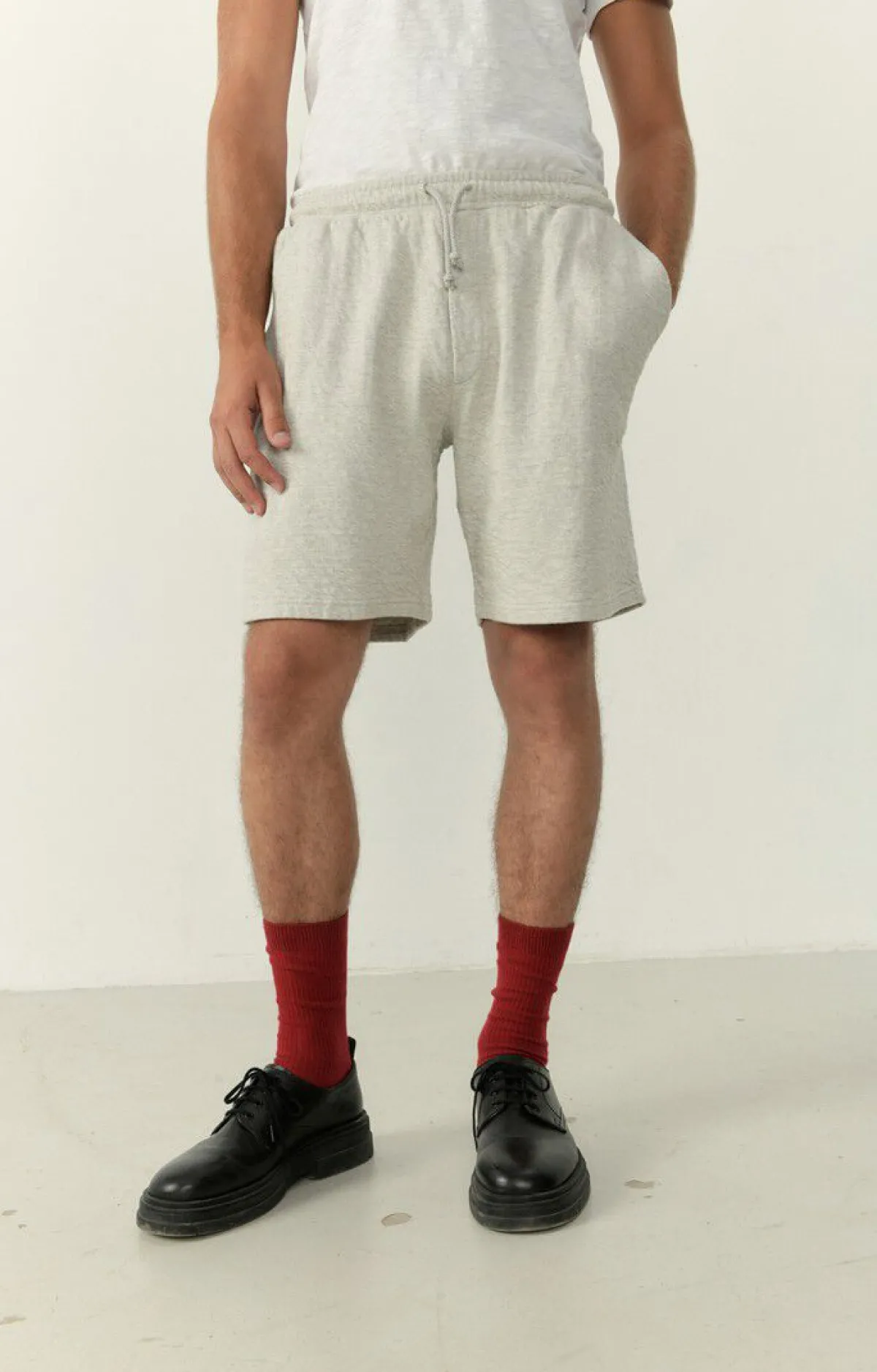 Herren American Vintage |Herren-Kurze Hose Yatcastle Grau Meliert