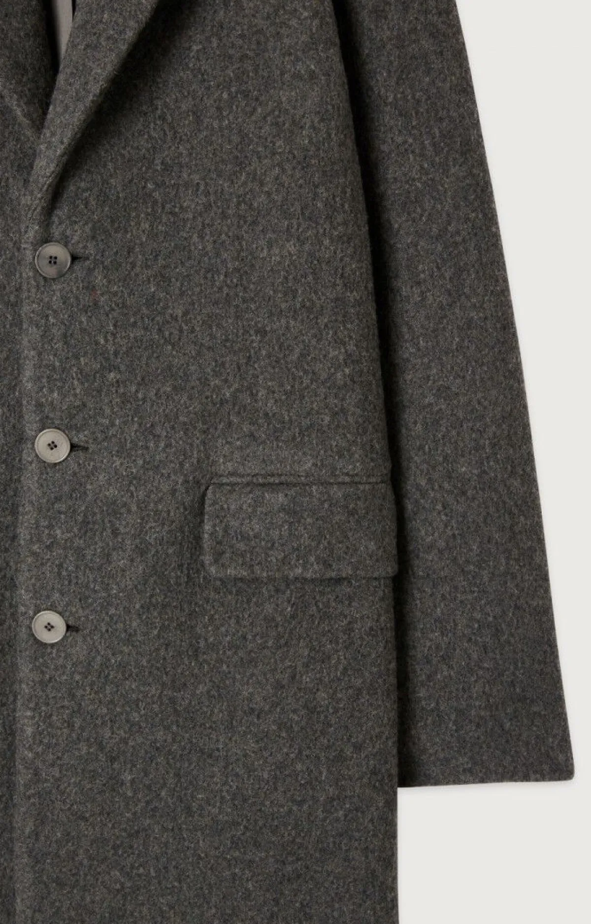 Herren American Vintage |Herrenmantel Bazybay Anthrazit Meliert