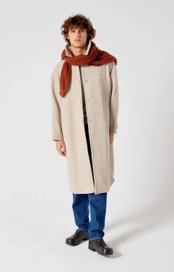 Herren American Vintage |Herrenmantel Karabay Beige Meliert