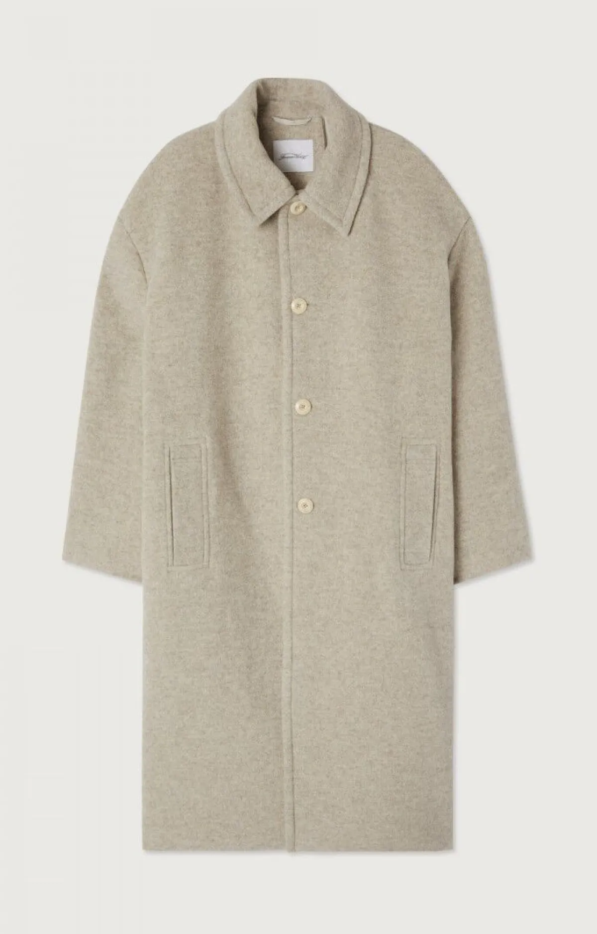 Herren American Vintage |Herrenmantel Karabay Beige Meliert