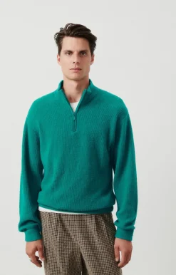 Herren American Vintage |Herrenpullover Damsville Chlorophyll Meliert