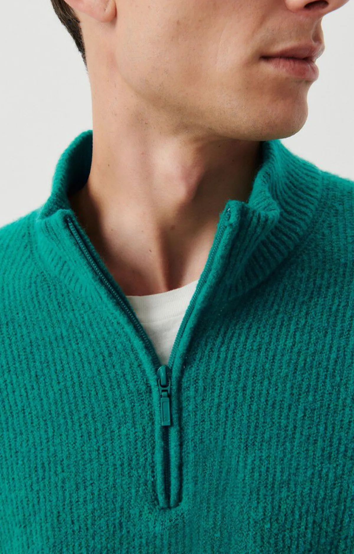Herren American Vintage |Herrenpullover Damsville Chlorophyll Meliert