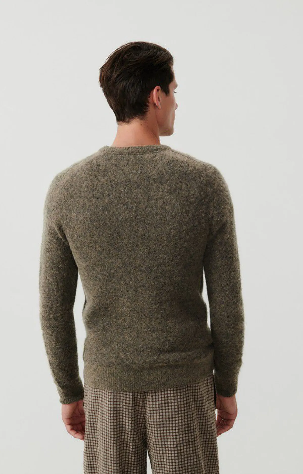 Herren American Vintage |Herrenpullover Dazington Khakigrau Multimeliert