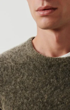 Herren American Vintage |Herrenpullover Dazington Khakigrau Multimeliert
