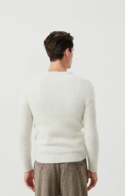 Herren American Vintage |Herrenpullover Dazington Ecru Multimeliert